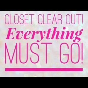 CLOSET CLEAR-OUT!